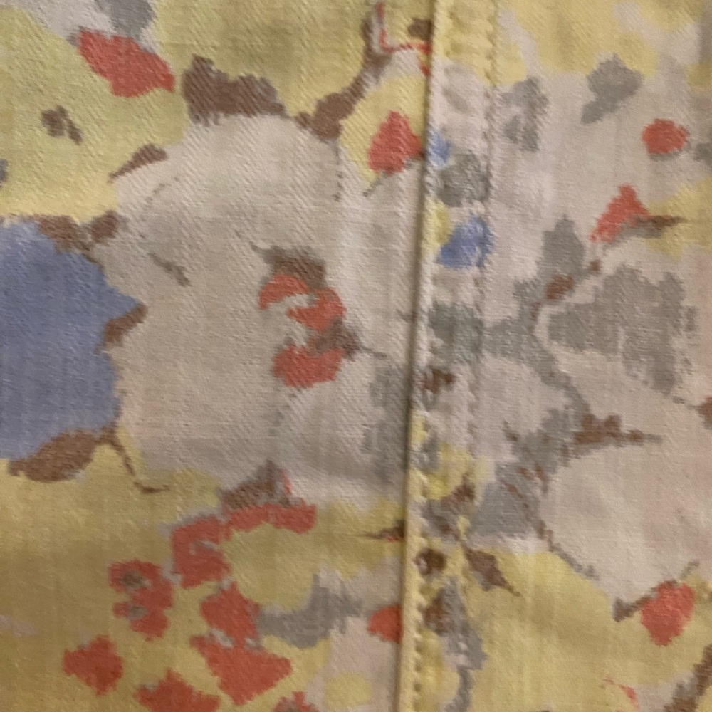 Liz Claiborne Floral Jean Jacket - Yellow and Blue - Picture 3 of 3